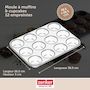 Voir la diapositive 3 : ZENKER Lot comprenant 1 Moule à Muffins 12 empreintes, 1 spatule Zenker et 2 bols à mixer en inox Fackelmann