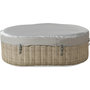 Voir la diapositive 3 : Habitat et Jardin Spa ovale en PVC  Paris  - 2 places -  Marron/ Gris clair