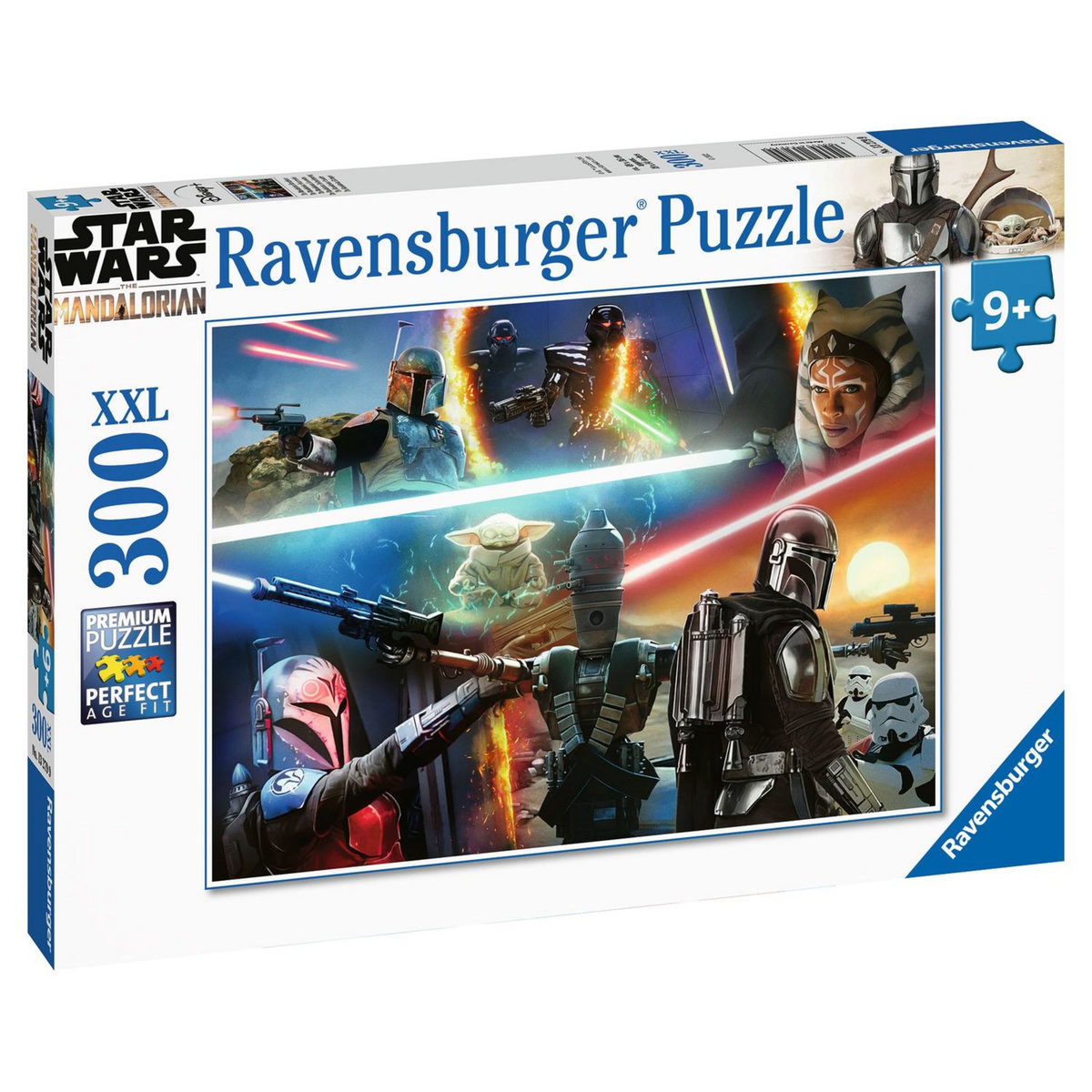 RAVENSBURGER Puzzle 300 pièces XXL - Feux croisés / Star Wars The Mandalorian