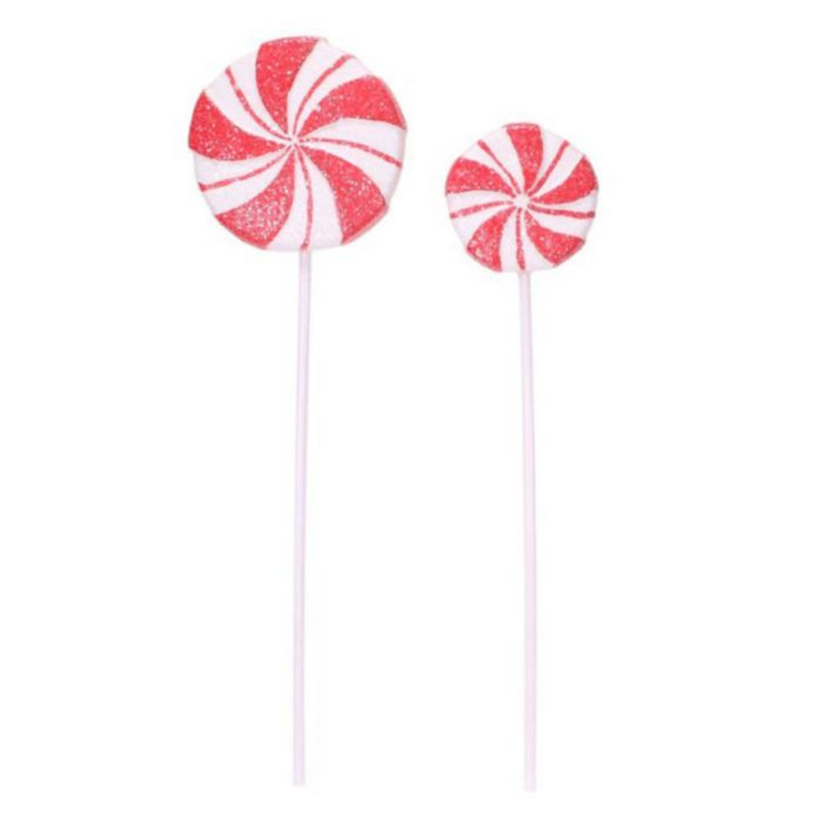 Paris Prix Lot de 2 Sucettes Déco Noël  Alva  53,5cm Rouge