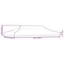 Voir la diapositive 6 : VIDAXL Toit de tente de reception 6x3 m Marron 270 g/m^2