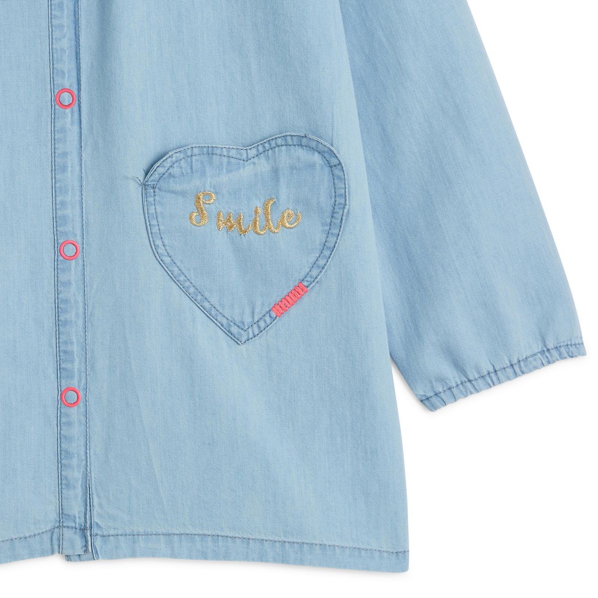 INEXTENSO Tablier en tissus effet jean licorne fille