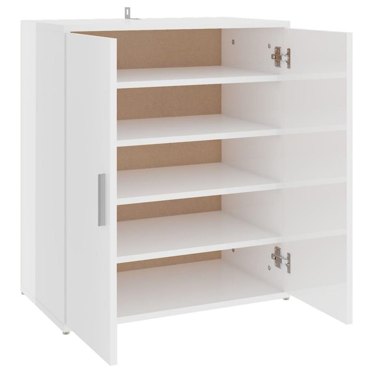 VIDAXL Armoire a chaussures Blanc brillant 60x35x70 cm Bois ingenierie