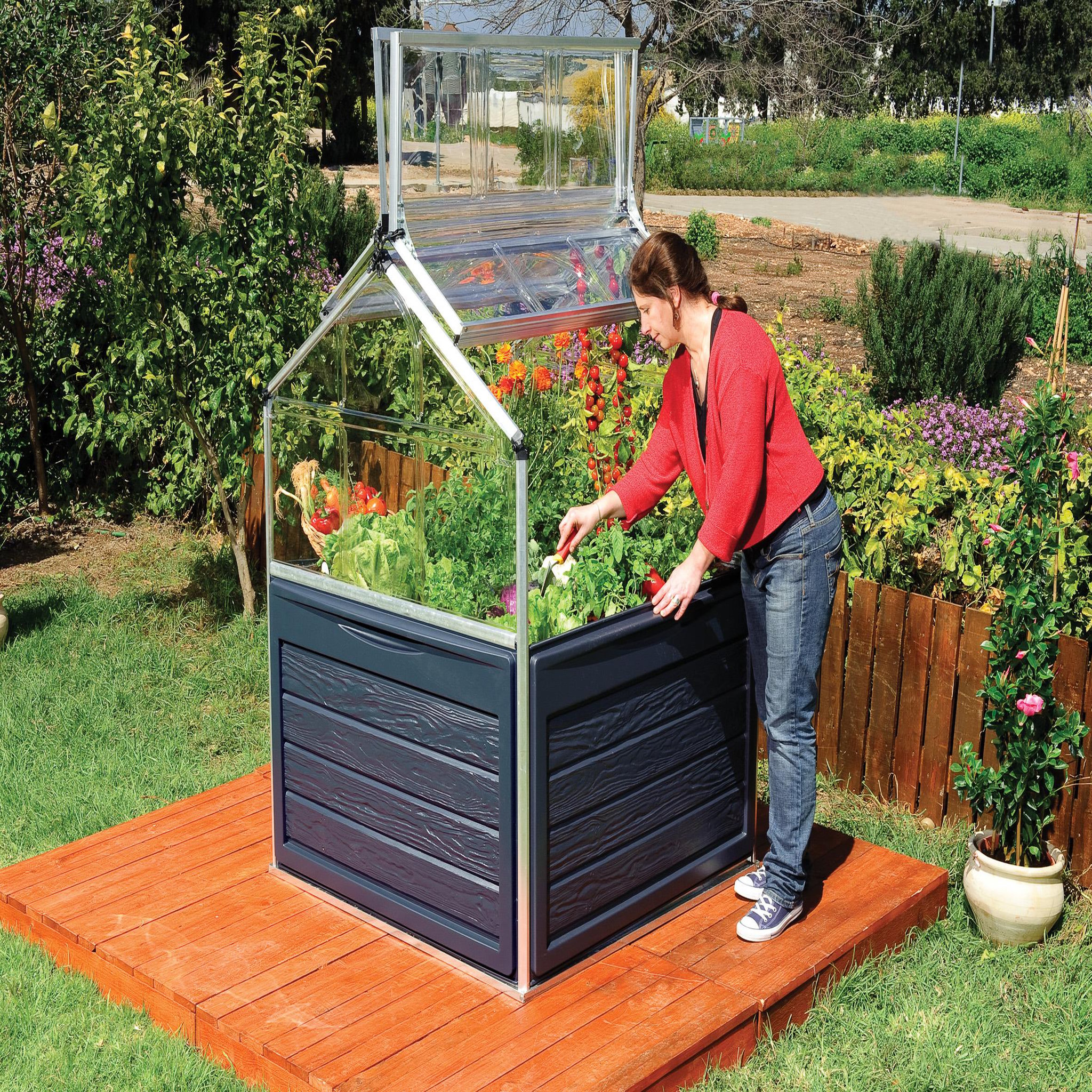 Voir la diapositive 1 : Canopia by PALRAM Mini-serre de jardin - Polycarbonate - 1,4m² - PLANT INN