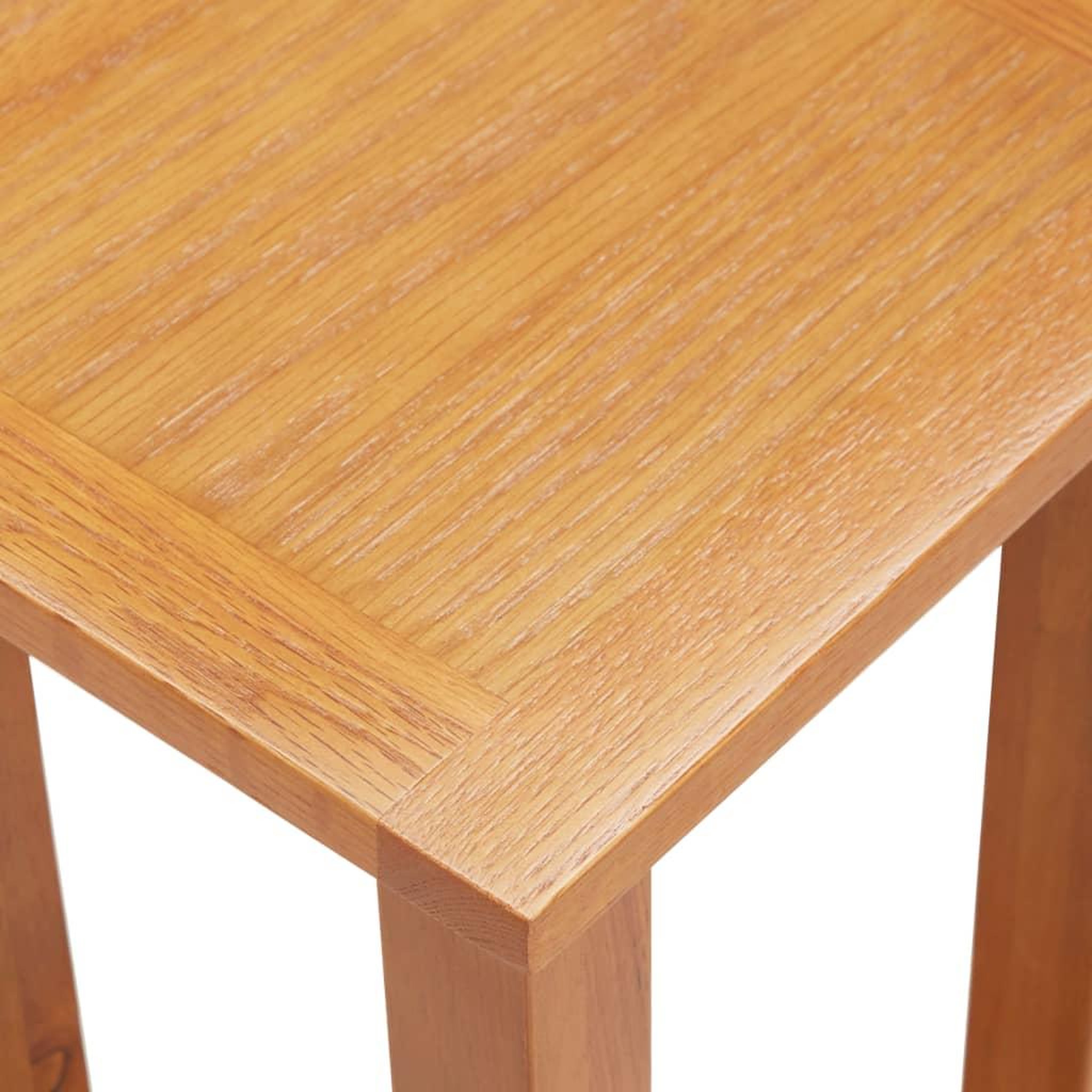 Voir la diapositive 4 : VIDAXL Table d'appoint 27x24x55 cm bois de chene massif