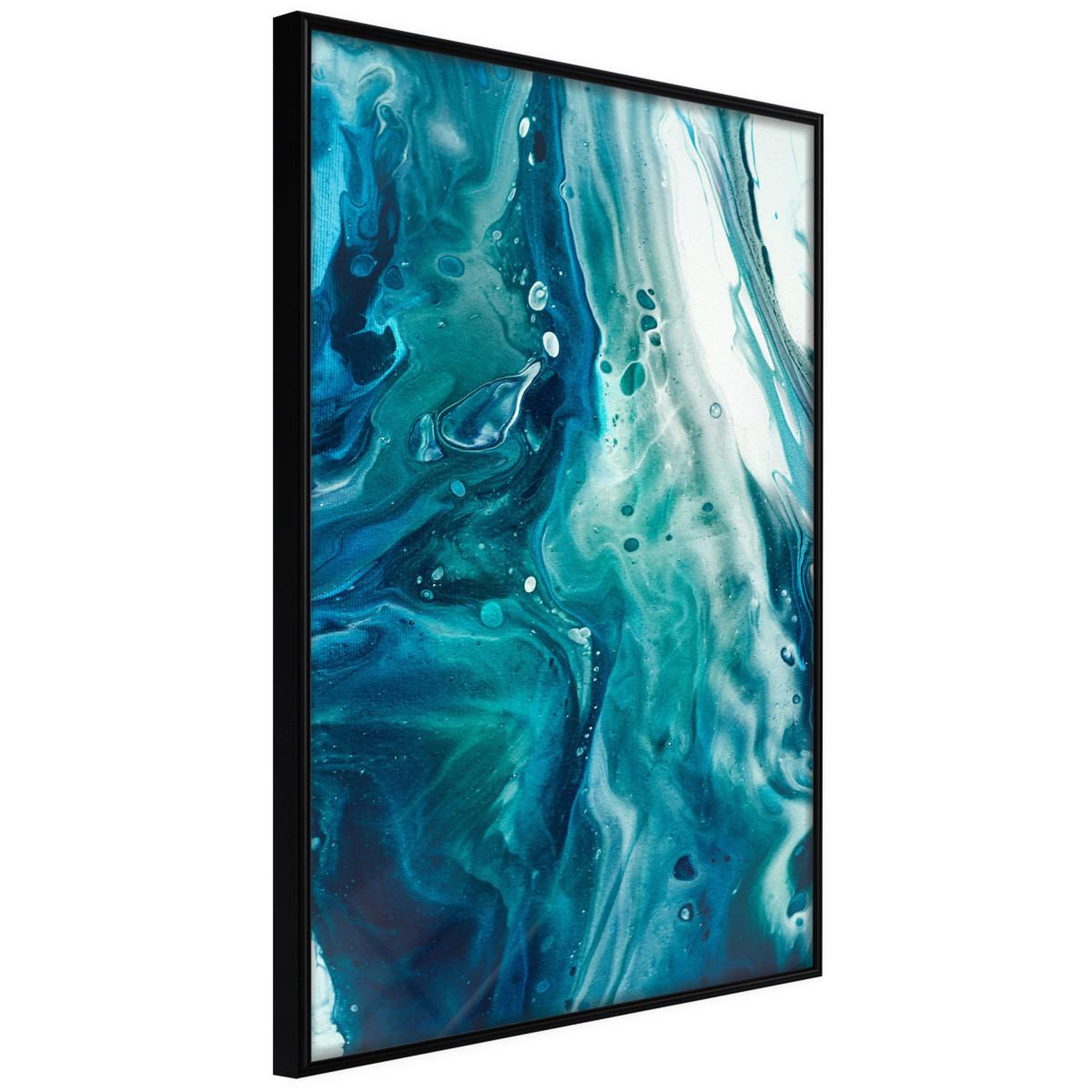Paris Prix Affiche murale encadrée  acrylic pouring ii. Coloris disponibles : Noir, Jaune