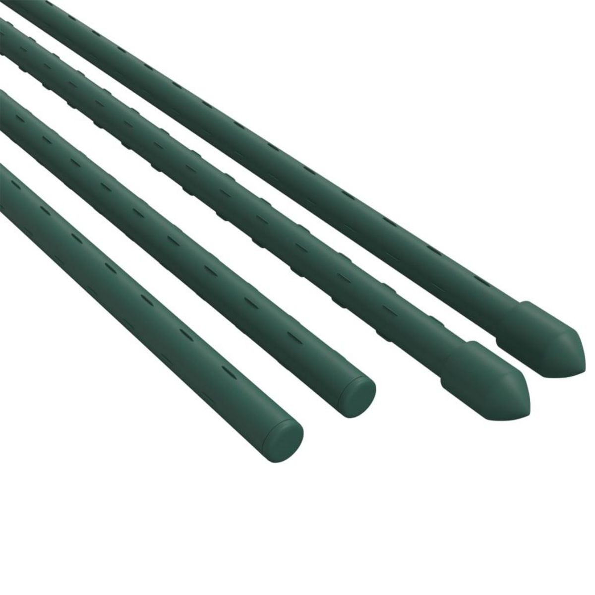 VIDAXL Piquets pour plantes de jardin 30 pcs vert 180 cm acier
