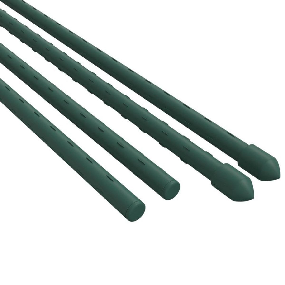 VIDAXL Piquets pour plantes de jardin 30 pcs vert 180 cm acier