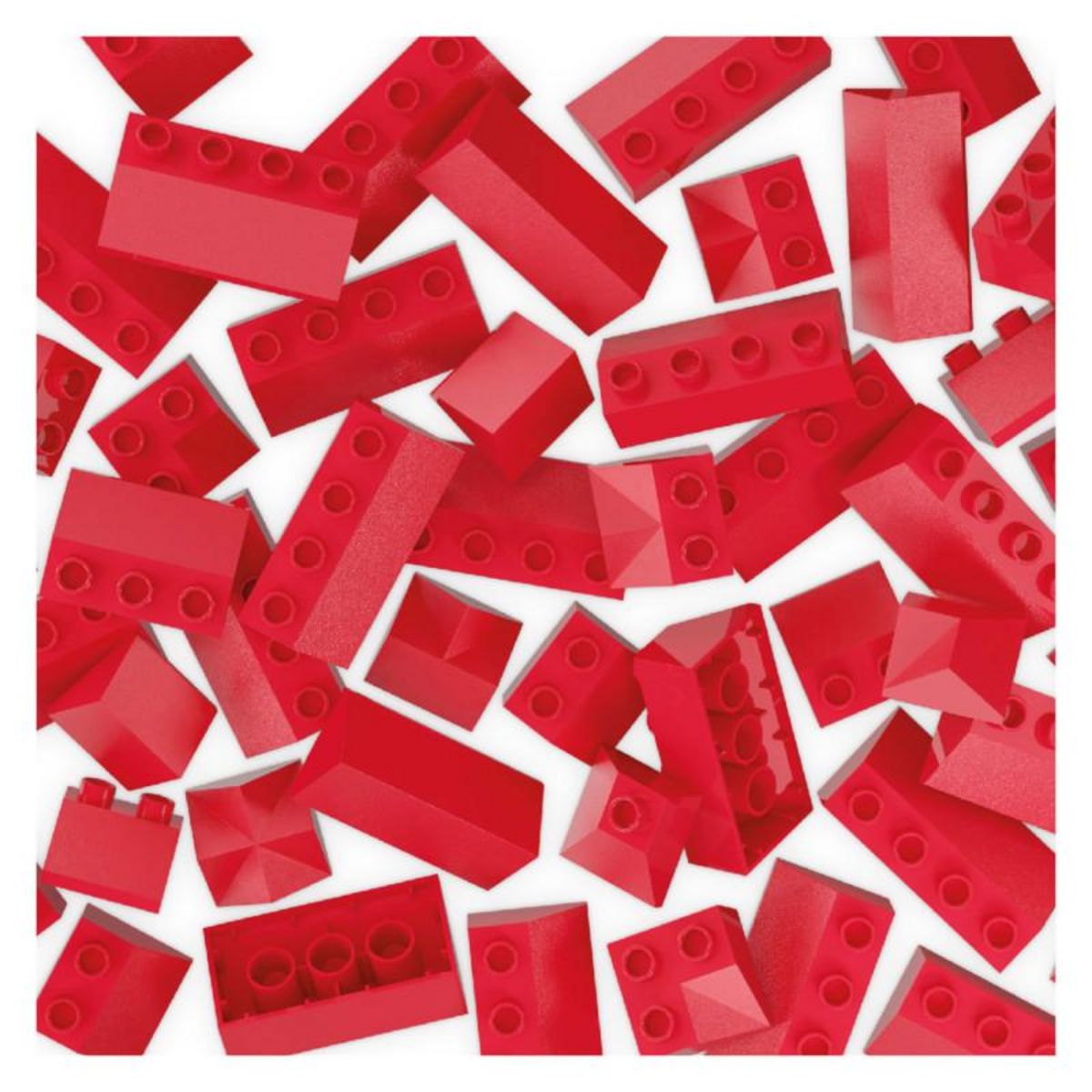 HUBELINO Hubelino Roof tile set Building blocks, 124dlg. 400376