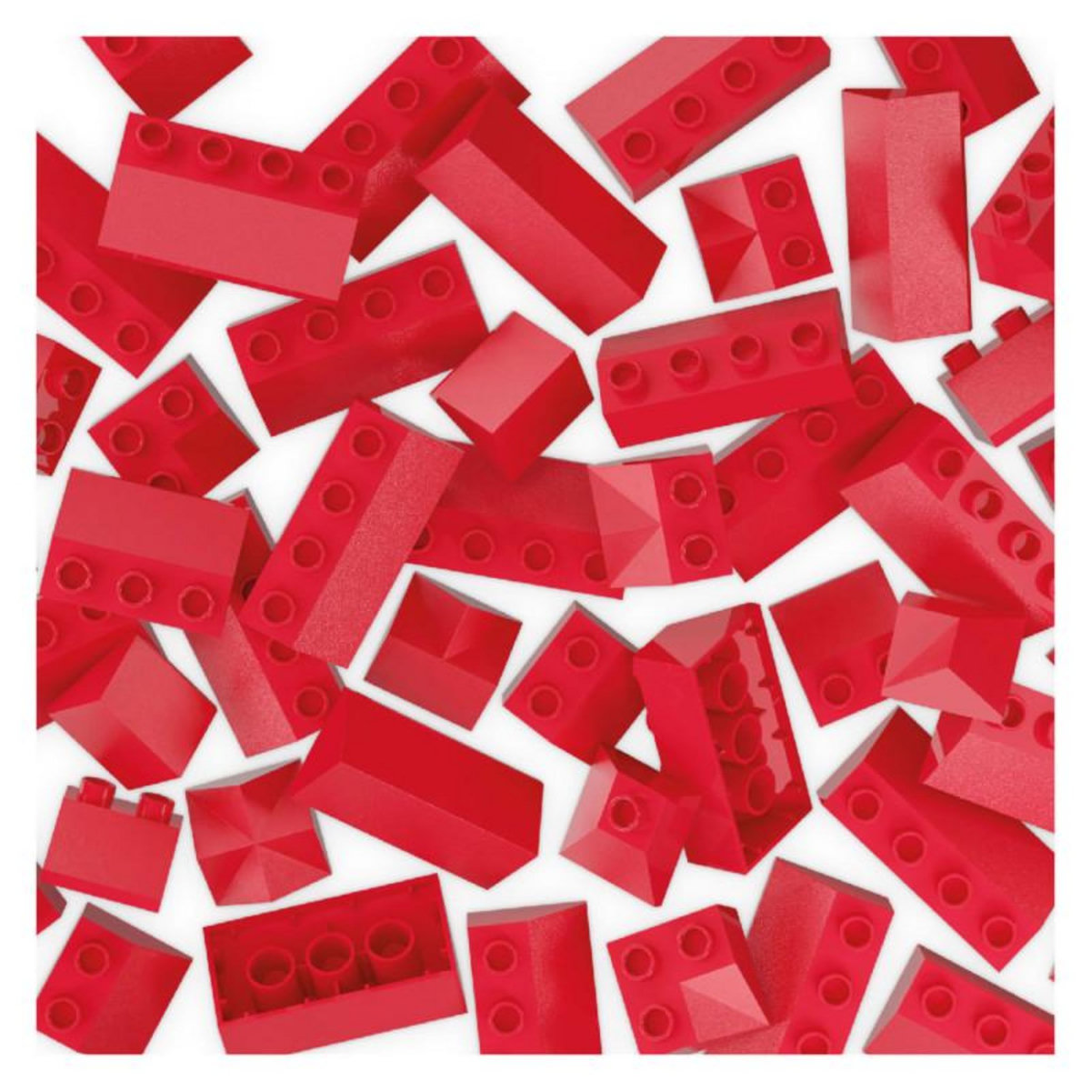 HUBELINO Hubelino Roof tile set Building blocks, 124dlg. 400376