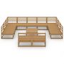 Voir la diapositive 3 : VIDAXL Salon de jardin 12 pcs bois de pin massif