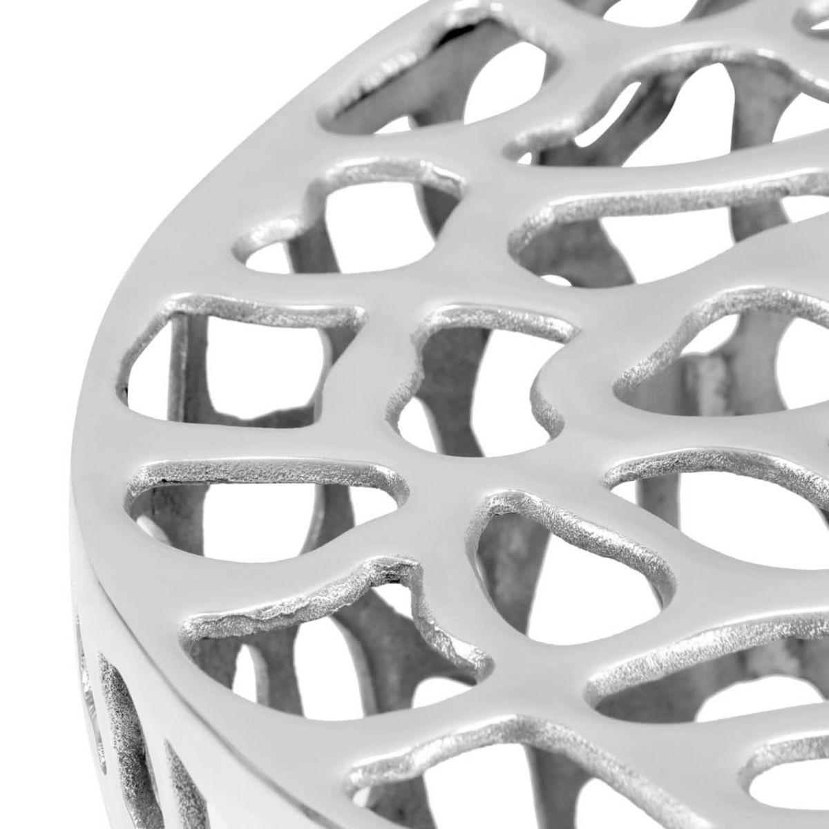 VIDAXL Table basse Aluminium moule 70x30 cm Argente