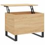 Voir la diapositive 2 : VIDAXL Table basse Chene sonoma 60x44,5x45 cm Bois d'ingenierie