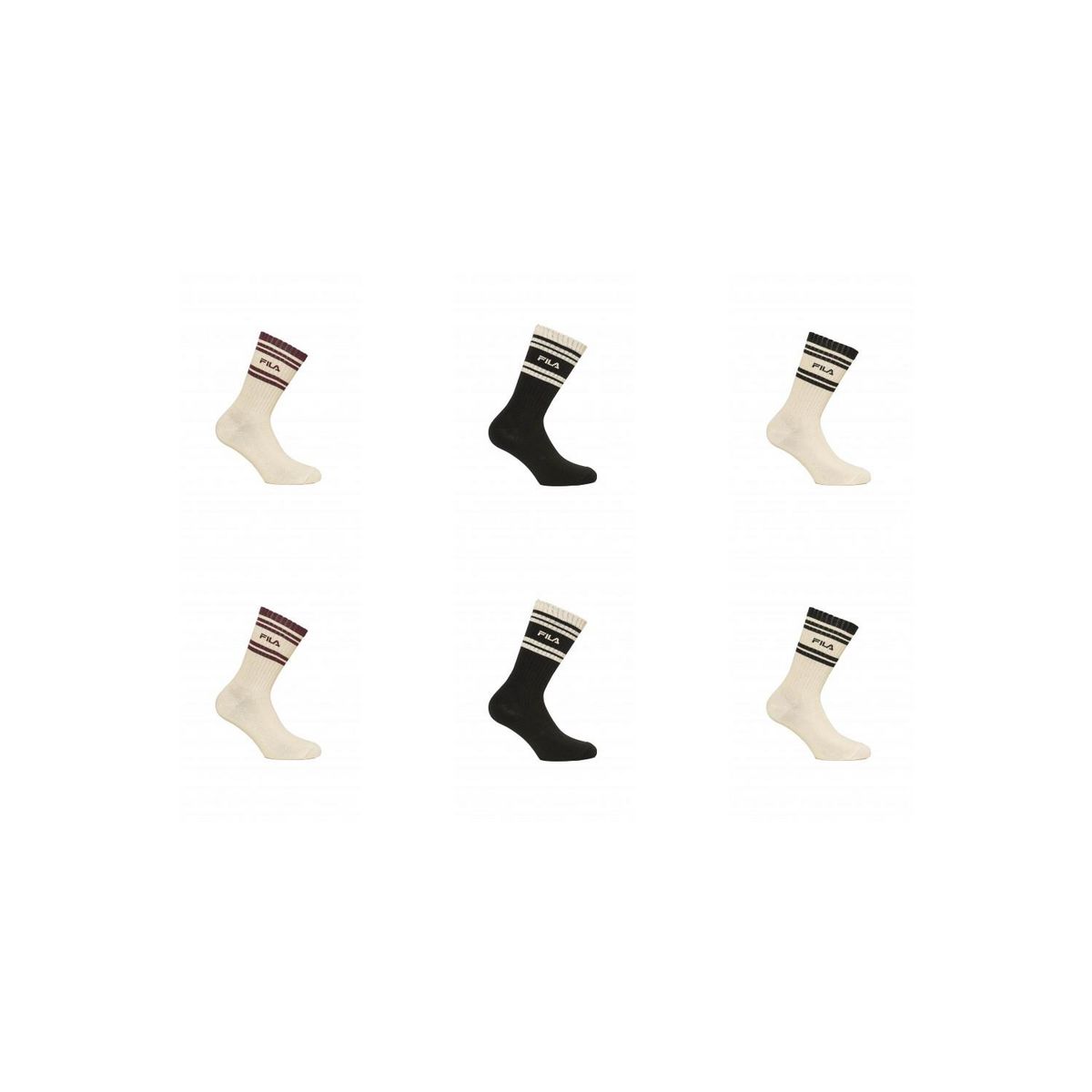 FILA Lot de 6 Paires de tennis homme Lifestyle FU5366