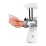 Voir la diapositive 6 : BOSCH Hachoir a viande SmartPower - BOSCH - MFW2520W - 2 grilles de hachoir - Garnisseur de saucisses - Blanc