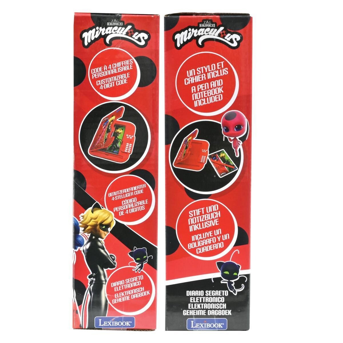 Lexibook Journal intime électronique avec coffre-fort Miraculous