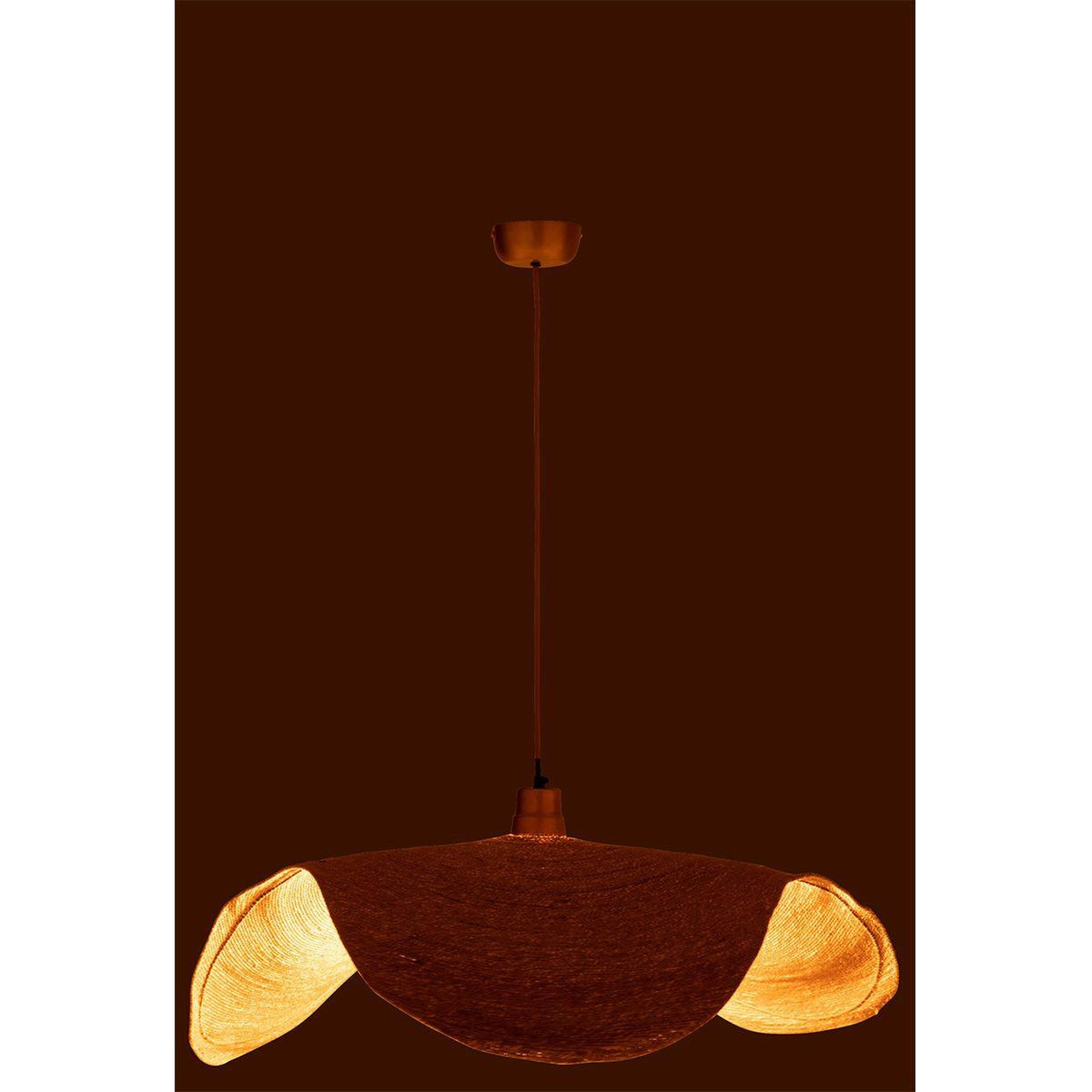 Voir la diapositive 6 : J-LINE Lampe suspension  moonj  94cm naturel