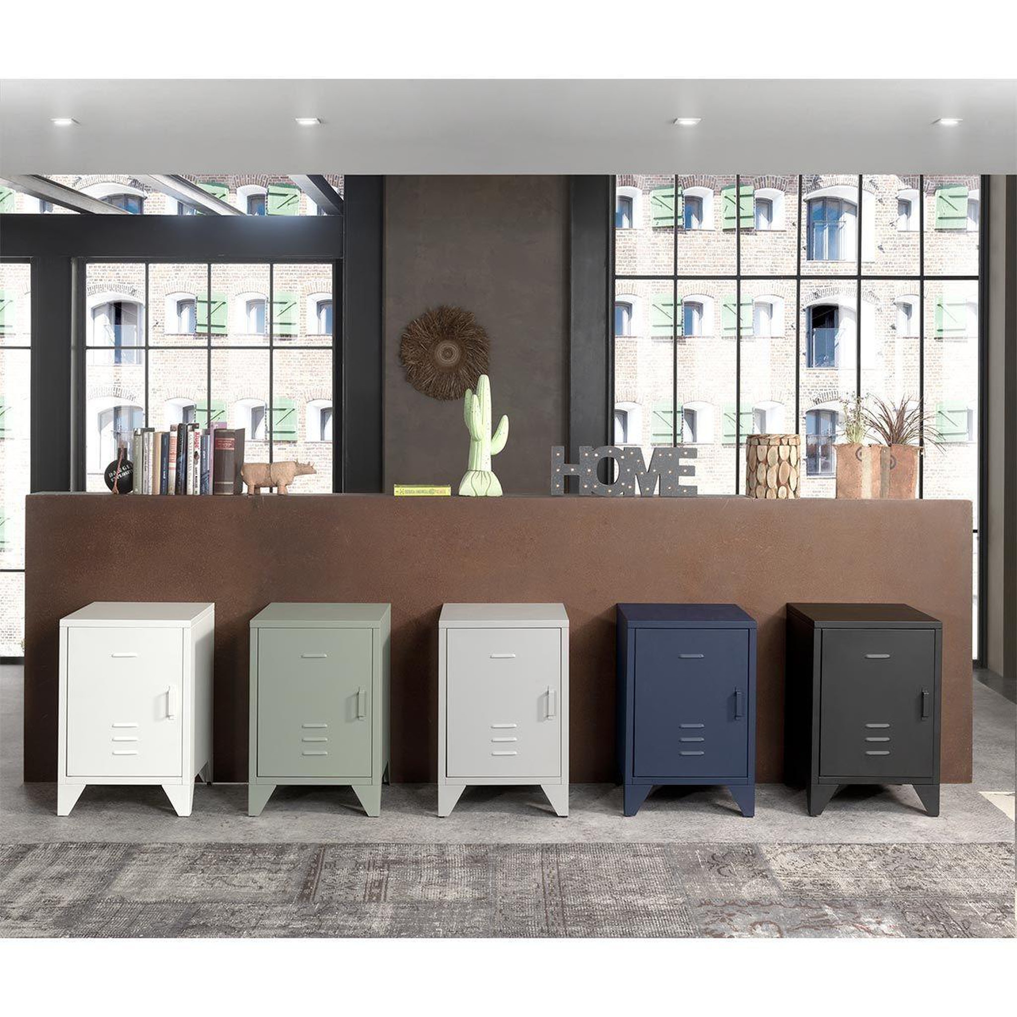 Voir la diapositive 2 : Paris Prix Table de chevet enfant  bronxx  60cm noir