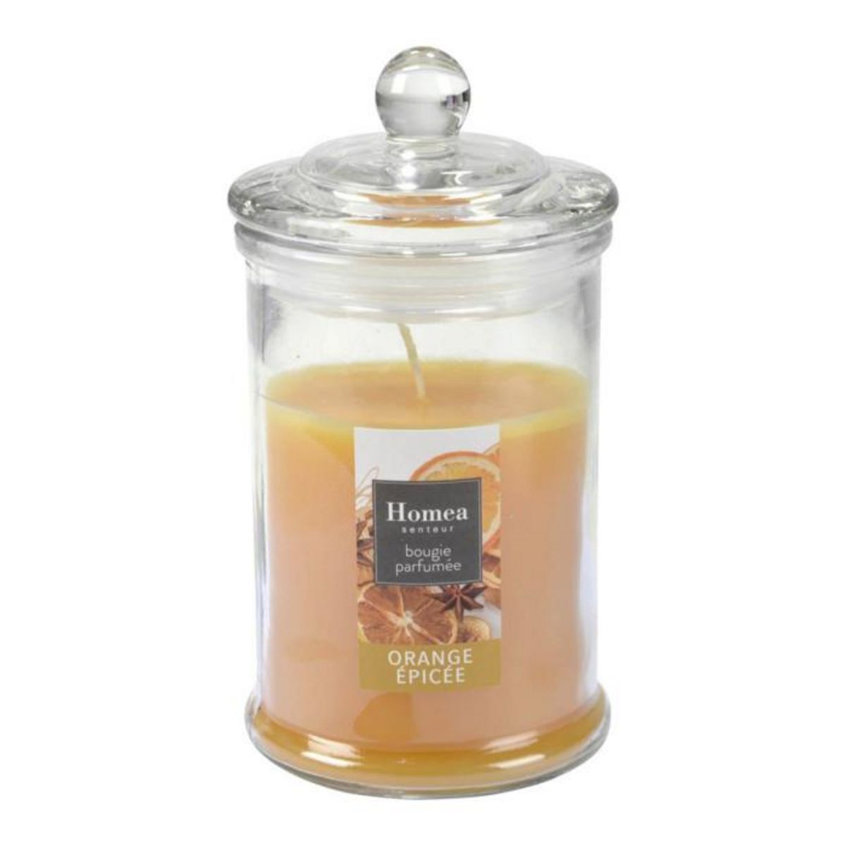 Paris Prix Bougie Parfumée Bocal  Essentiel II  15cm Orange Epicée