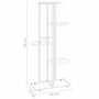 Voir la diapositive 6 : VIDAXL Support pour plantes 5 niveaux 43x22x98 cm Blanc Metal