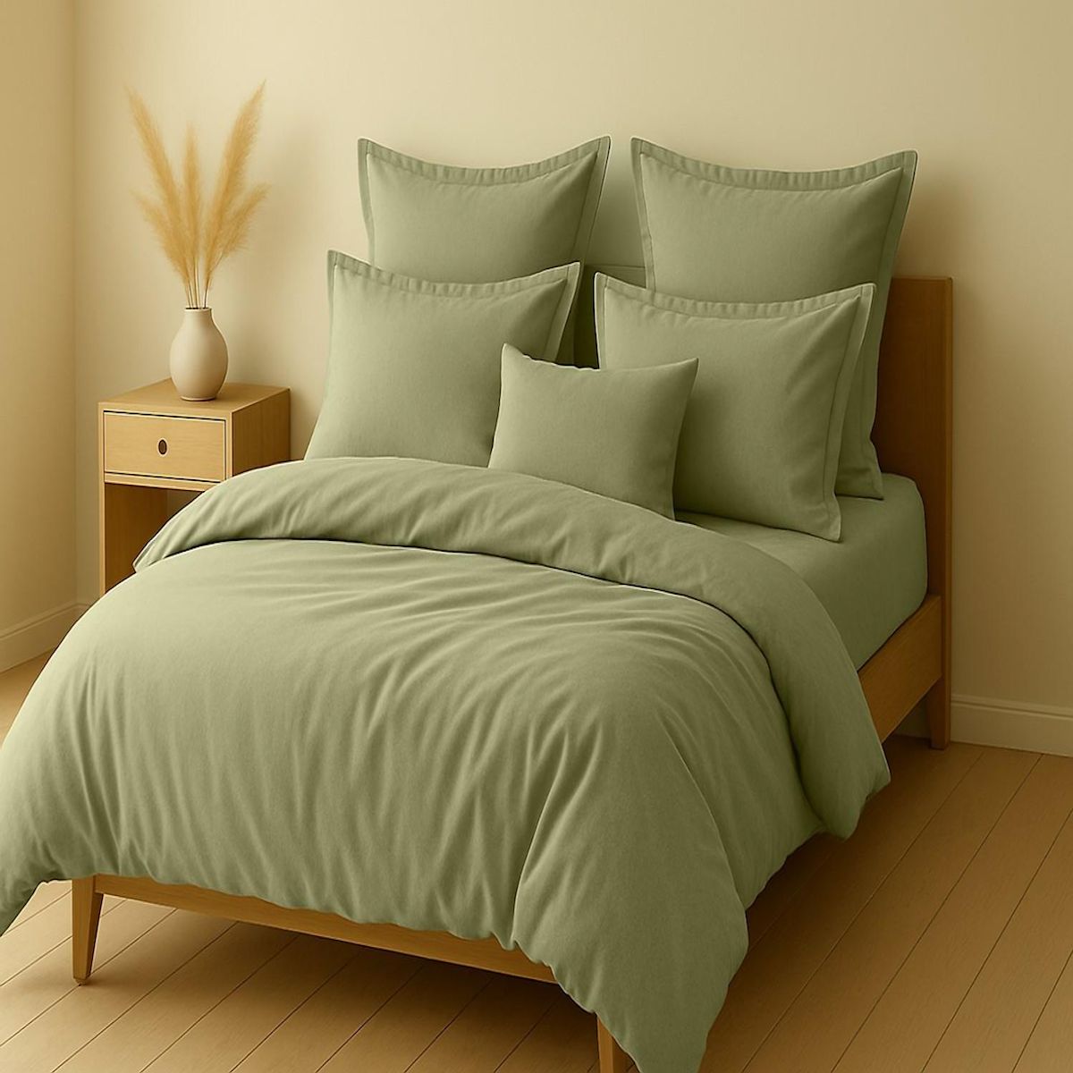 Home collection Parure housse de couette 100% coton 57fils