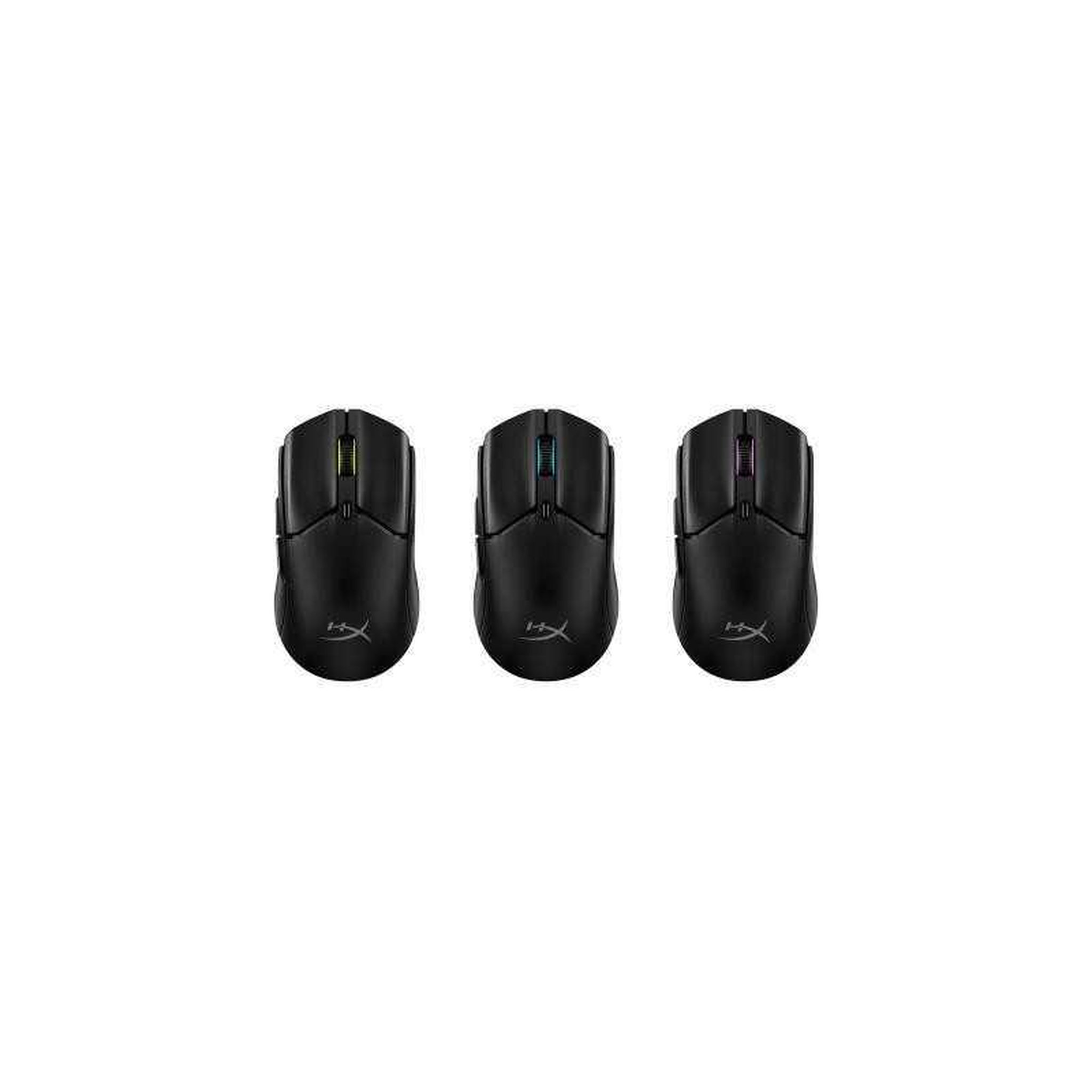 HP Souris gaming sans fil hyperx pulsefire haste 2 mini noire, double mode 2,4 ghz + bluetooth, capteur optique 26 000 dpi, 6 boutons programmables rgb