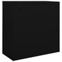 Voir la diapositive 4 : VIDAXL Armoire a portes coulissantes Noir 90x40x90 cm Acier