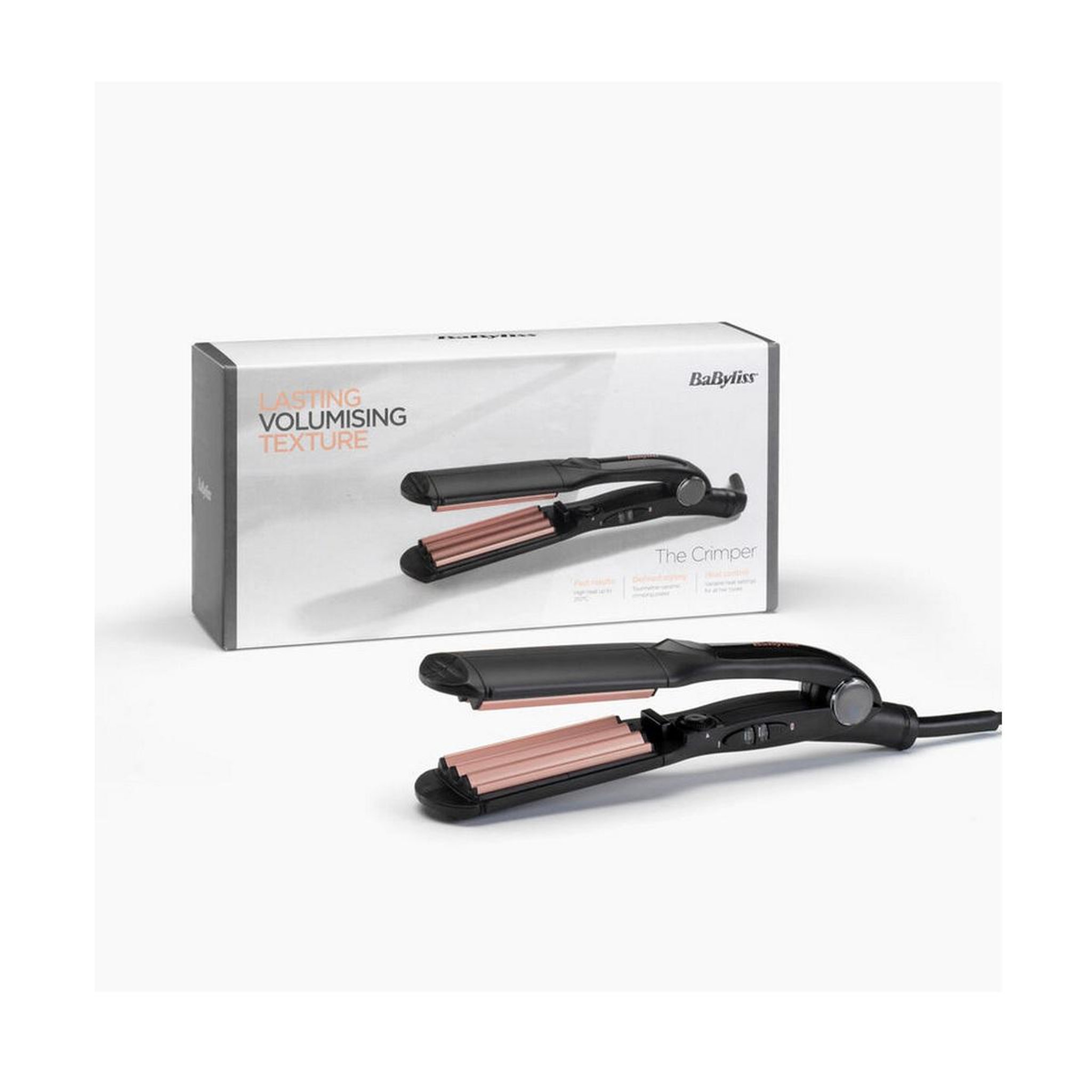 Voir la diapositive 3 : BABYLISS Fer à friser céramique noir/rose - 2165ce