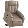 Voir la diapositive 3 : VIDAXL Fauteuil inclinable de massage Cappuccino Similicuir