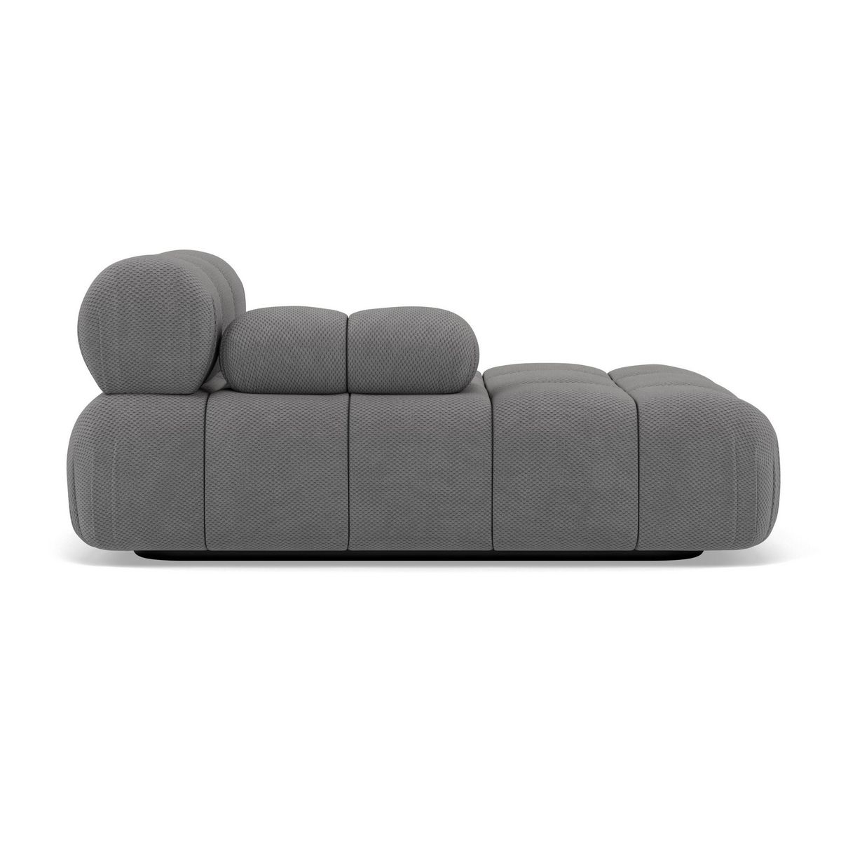 LISA DESIGN Ruby - module d'assise méridienne gauche en velours texturé