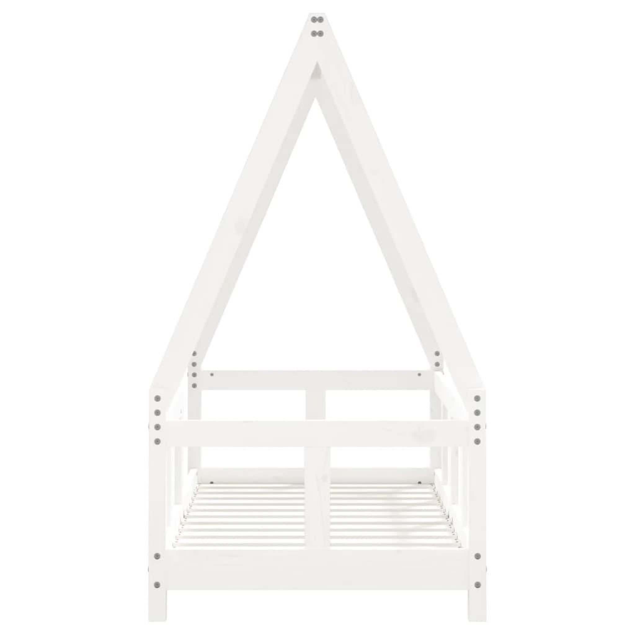 Voir la diapositive 4 : VIDAXL Cadre de lit pour enfant blanc 70x140 cm bois de pin massif