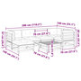 Voir la diapositive 6 : VIDAXL Salon de jardin 7 pcs et coussins bois massif sapin de douglas