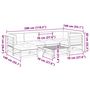 Voir la diapositive 6 : VIDAXL Salon de jardin 7 pcs et coussins bois massif sapin de douglas