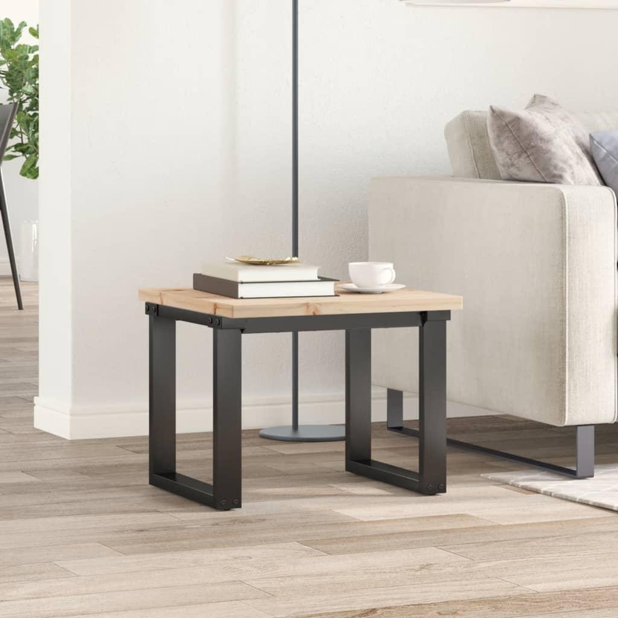 Voir la diapositive 3 : VIDAXL Dessus de table 50x50x2,5 cm carre bois de pin massif