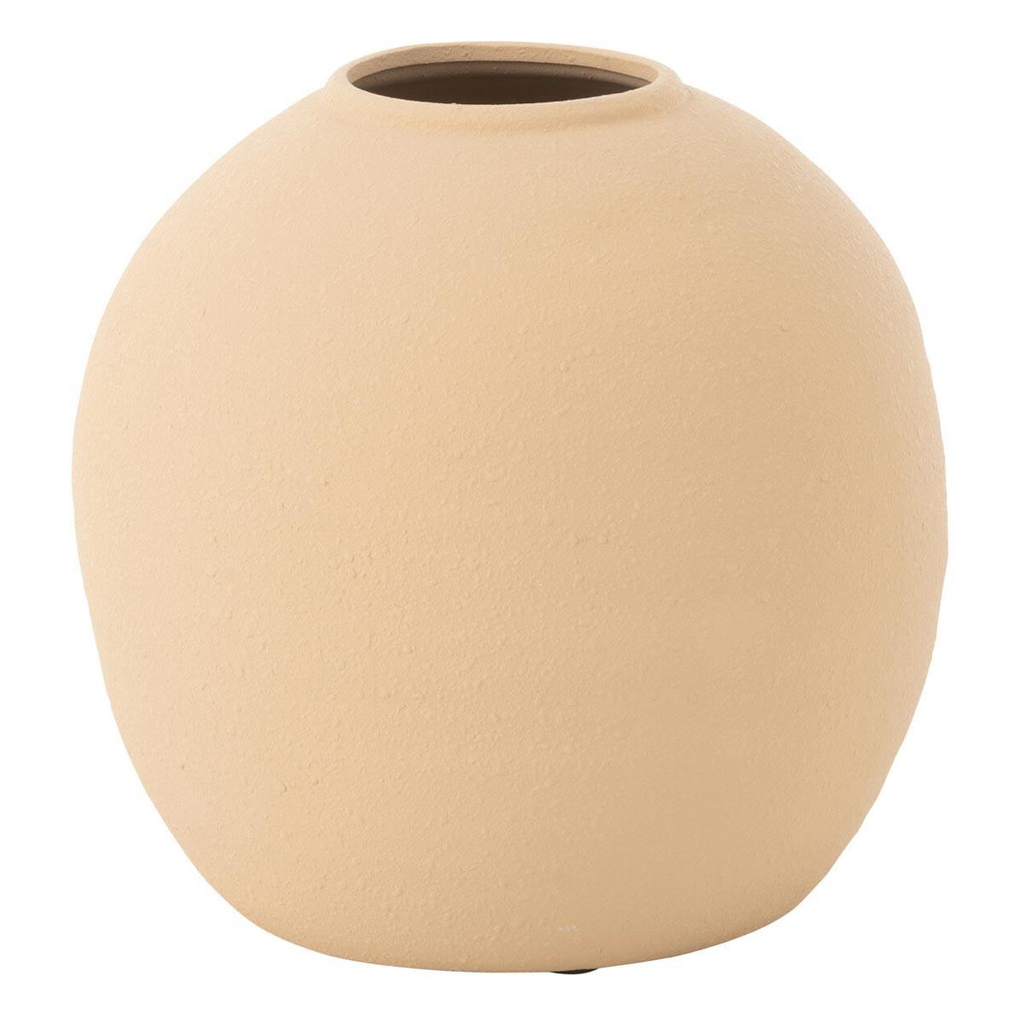 J-LINE Vase déco en argile  cassia  28cm beige