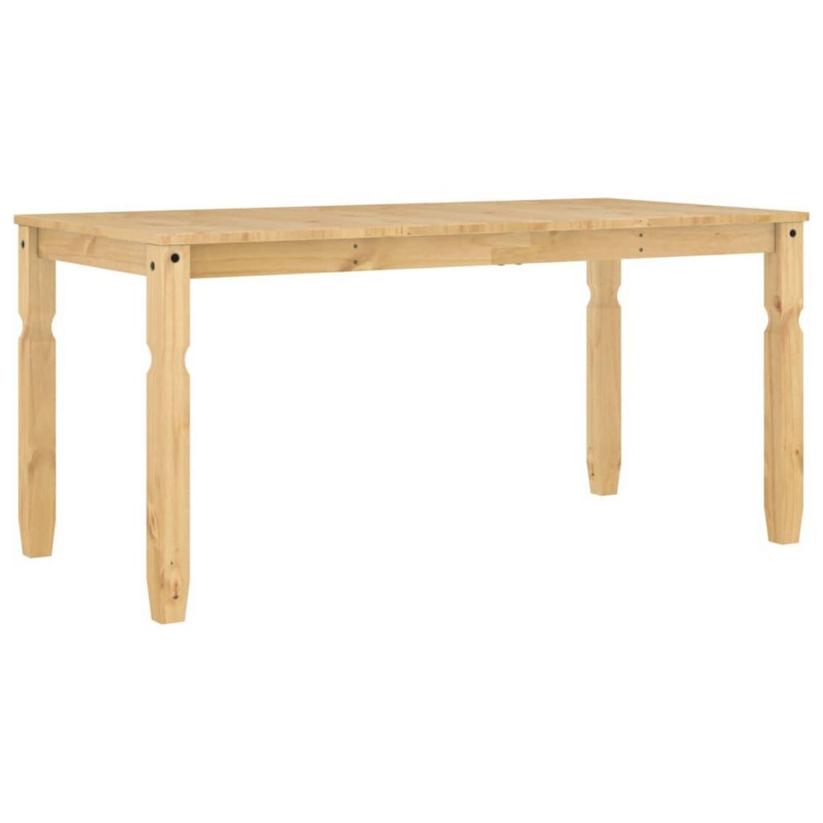 VIDAXL Table a manger  160x80x75 cm bois massif de pin