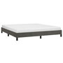 Voir la diapositive 3 : VIDAXL Cadre de lit sans matelas gris fonce 160x200 cm velours