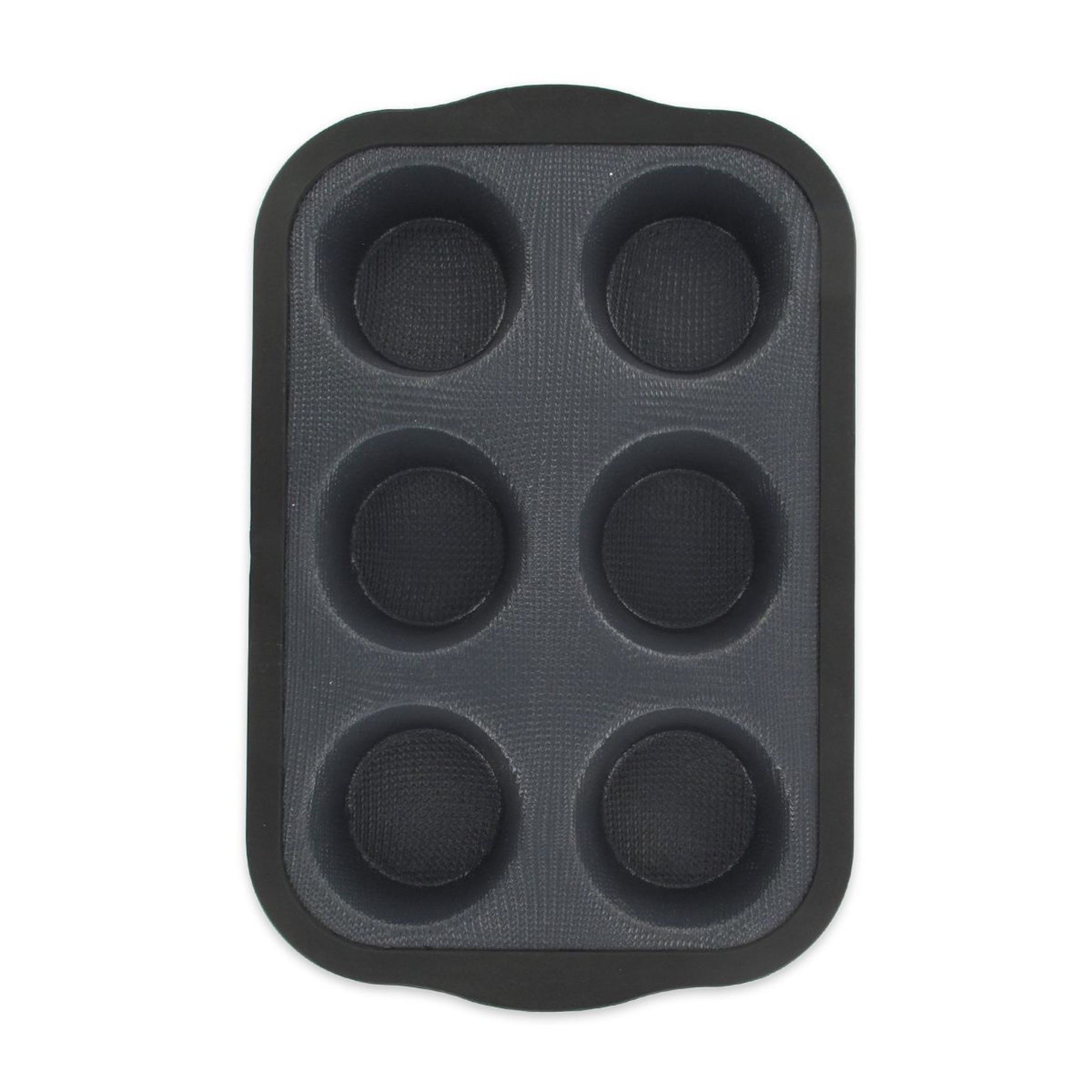 Voir la diapositive 2 : Moule 6 muffins en silicone et fibre de verre