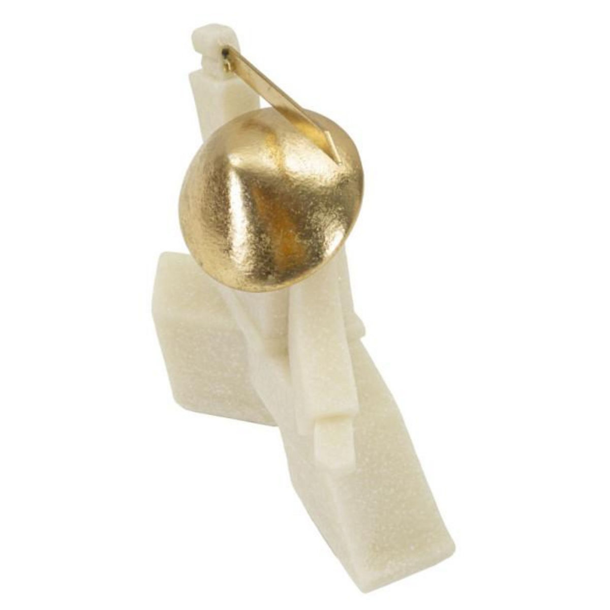 Paris Prix Statuette Déco Samouraï  Odab  18cm Blanc & Or