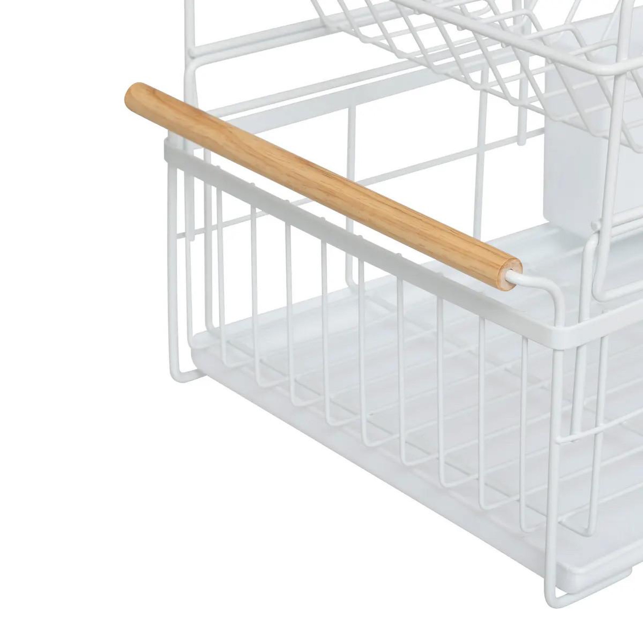 Voir la diapositive 4 : FIVE Égouttoir à vaisselle 2 niveaux  naturéo  48cm blanc