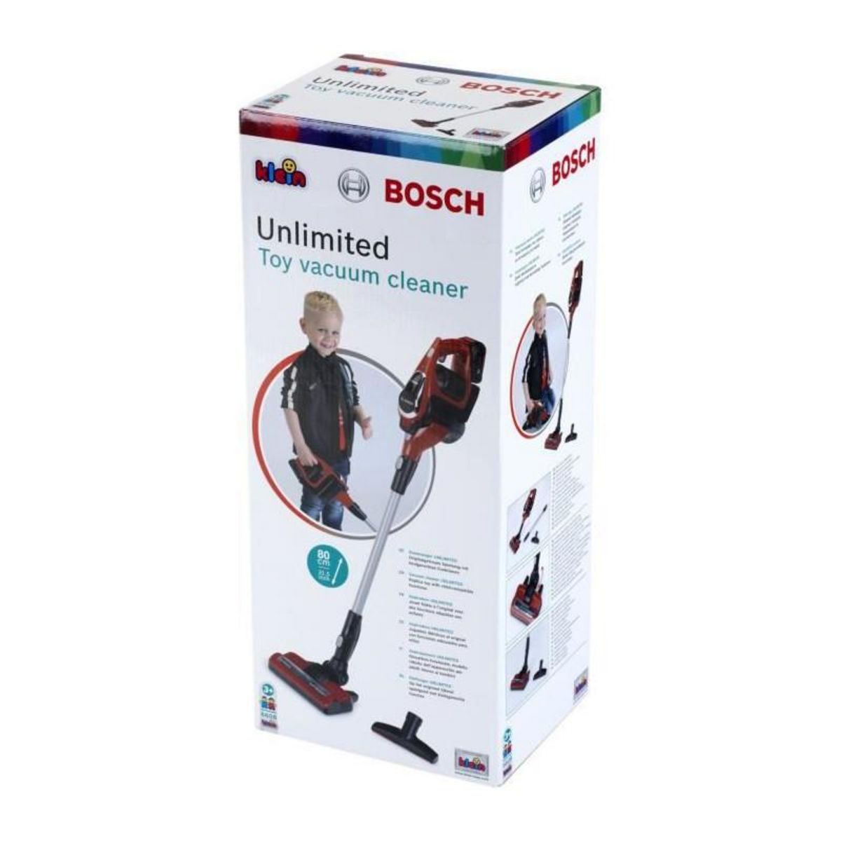 Klein Aspirateur balai électronique Bosch Unlimited 3 en 1, rouge - KLEIN - 6808