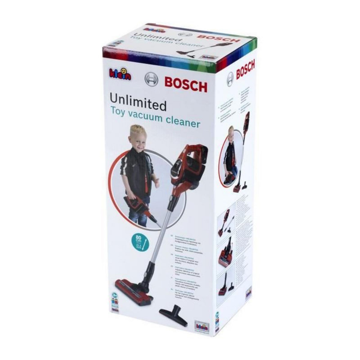 Klein Aspirateur balai électronique Bosch Unlimited 3 en 1, rouge - KLEIN - 6808