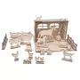 Rayher Kit Décor 3D Ferme en bois FSC 45 pièces