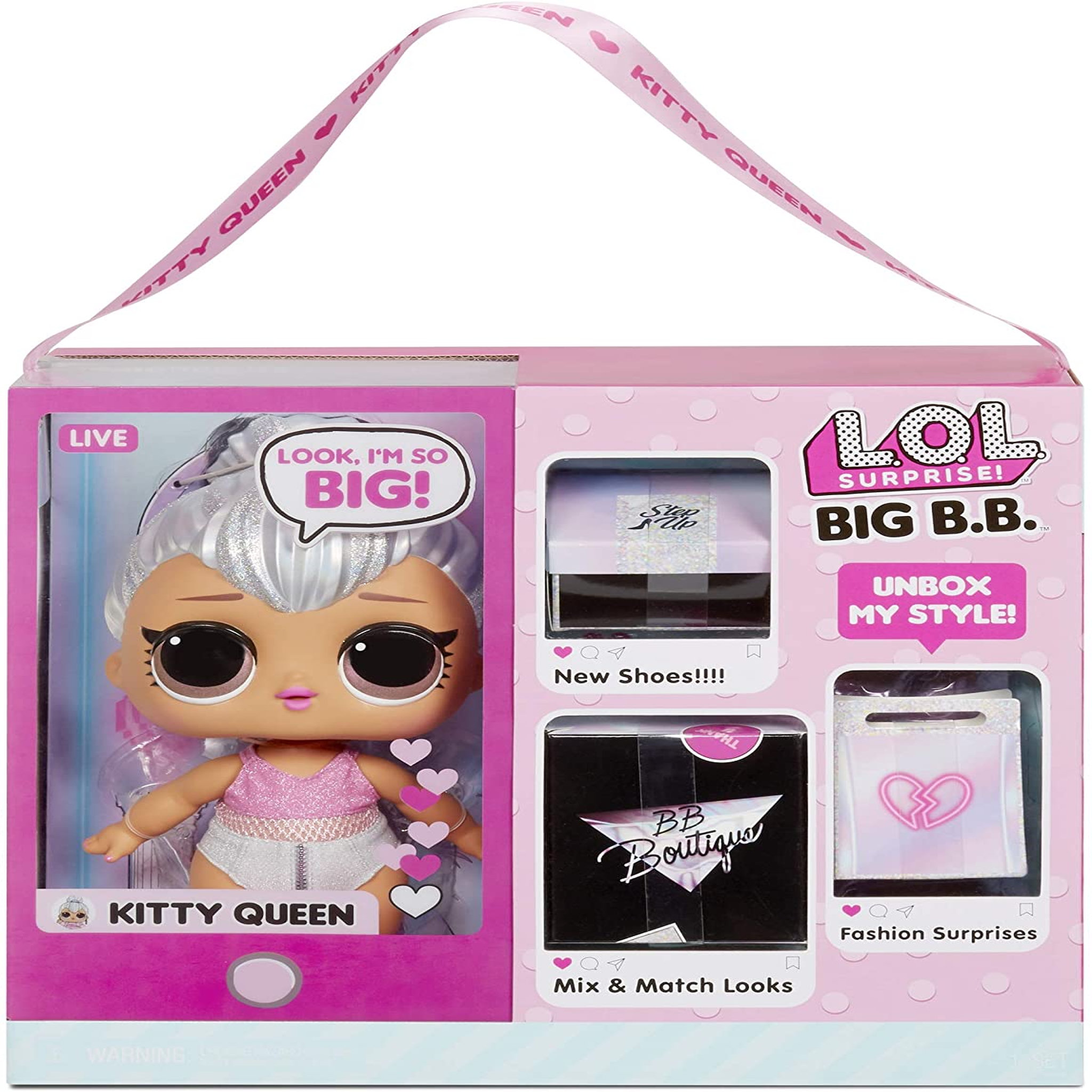 Voir la diapositive 1 : MGA Grande Poupée LOL Surprise Big B.B Kitty Queen 28cm