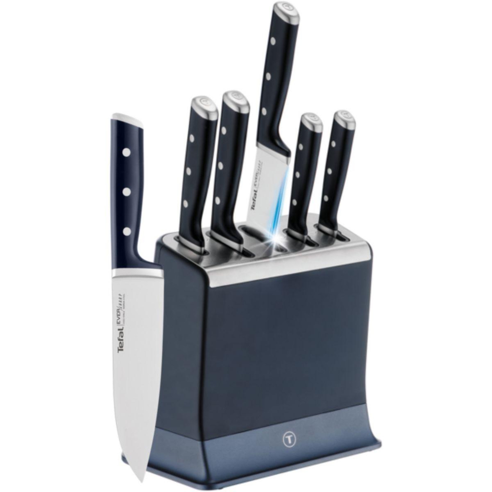 Voir la diapositive 2 : TEFAL Set de couteaux EverSharp Pro 5 pcs aiguiseur integré