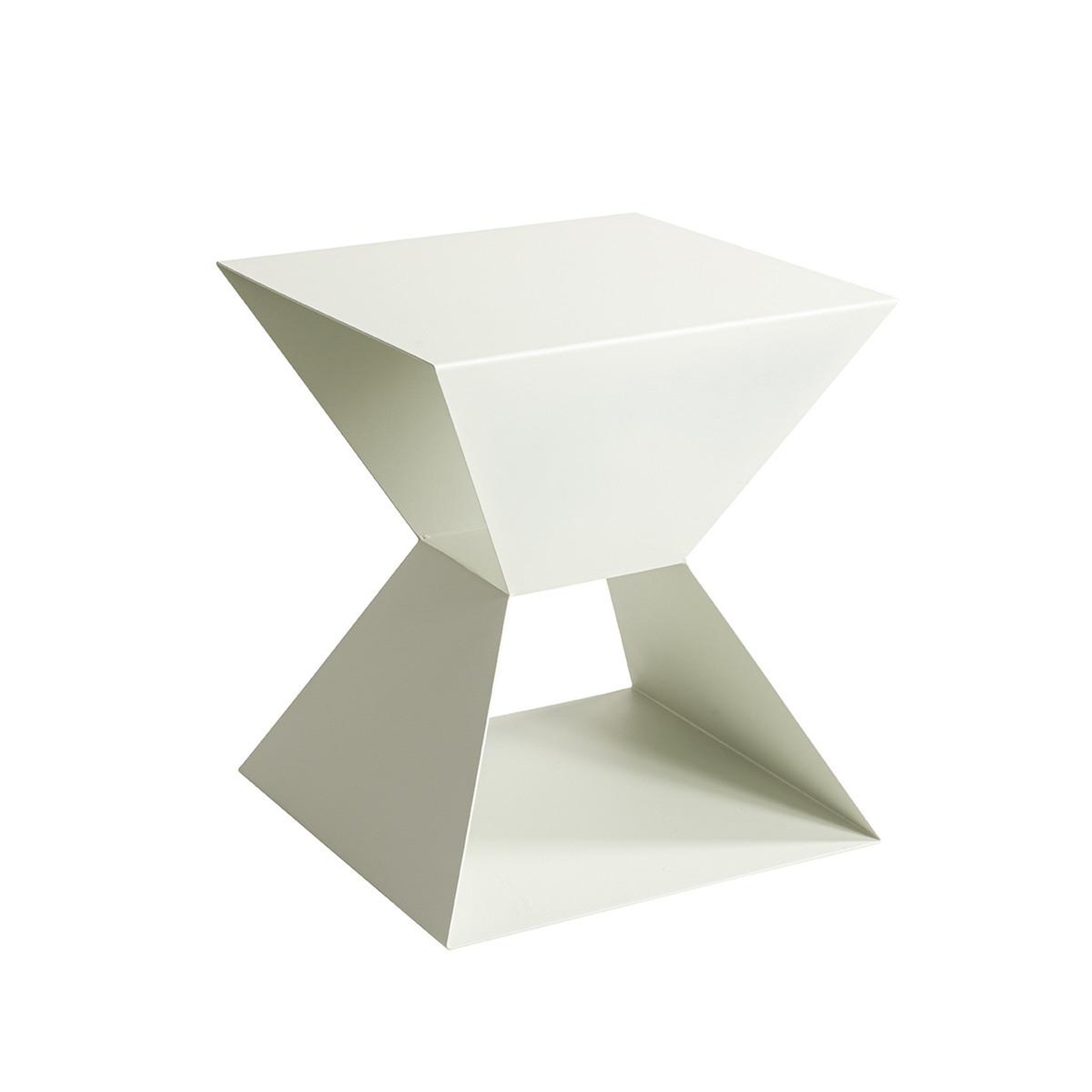 Paris Prix Table d'Appoint Design  Sablier  45cm Blanc