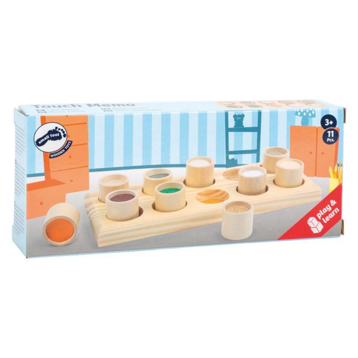 SMALL FOOT Small Foot - Wooden Feeling Game Memo 2064