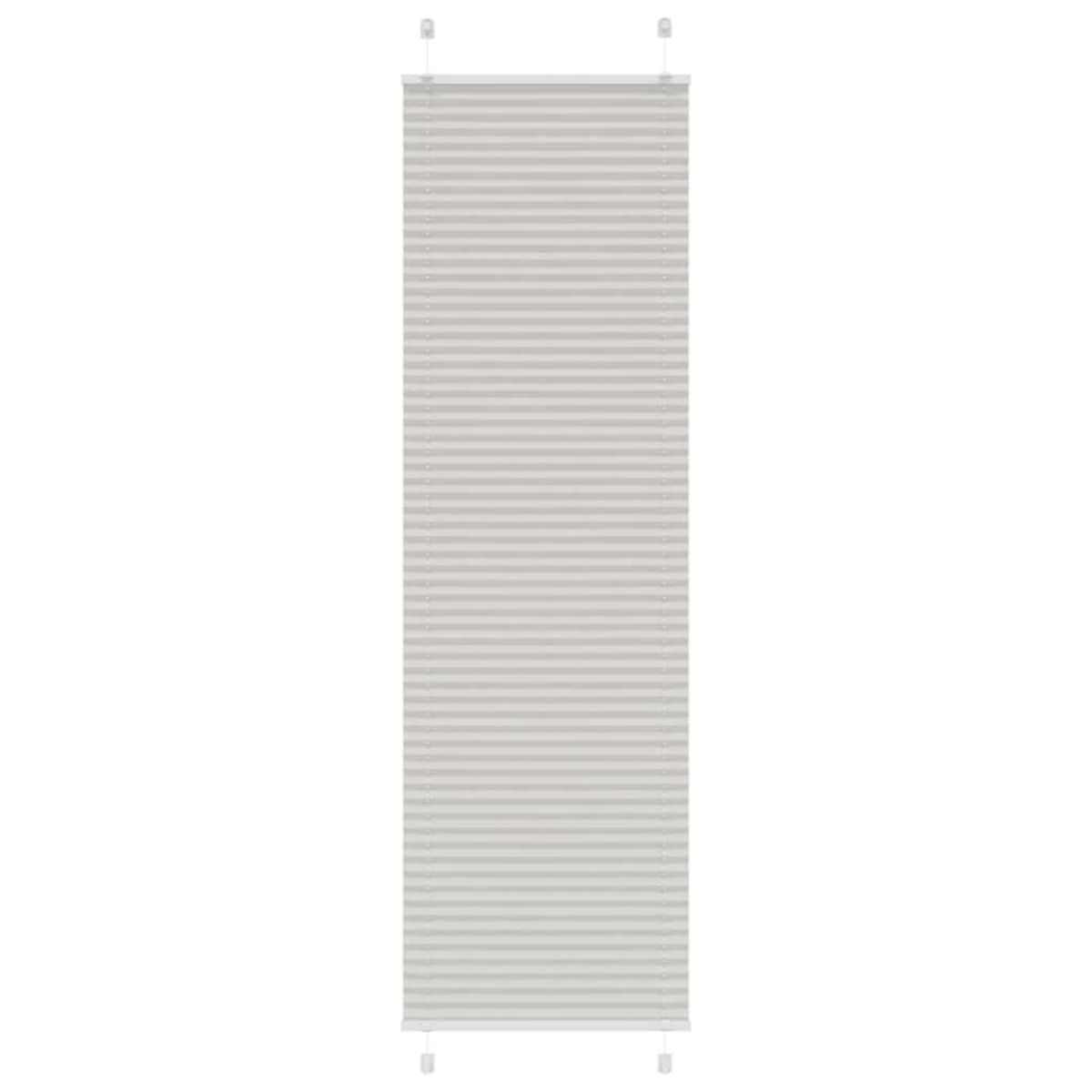 VIDAXL Store plisse gris clair 55x200 cm largeur du tissu 54,4 cm