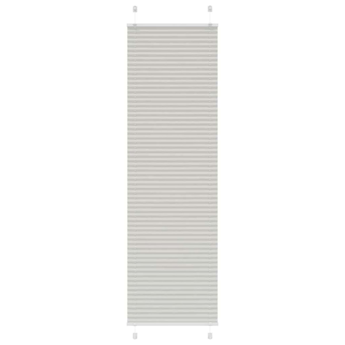 VIDAXL Store plisse gris clair 55x200 cm largeur du tissu 54,4 cm