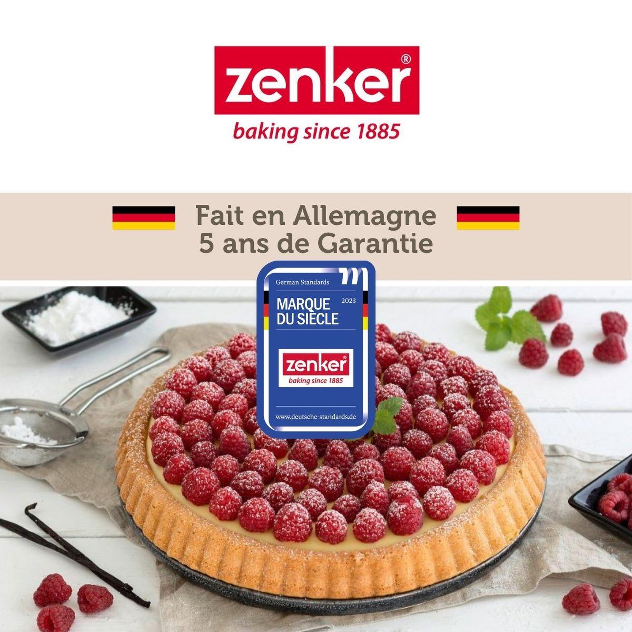 Voir la diapositive 6 : ZENKER Moule à tarte renversée 28 cm zenker black metallic